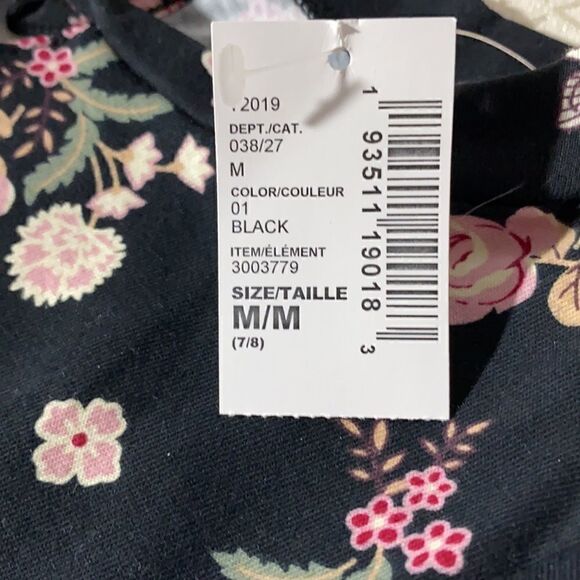 REDUCEDThe Children's Place Girl's Black Floral Dress Size M - NWT - Picture 6 of 6